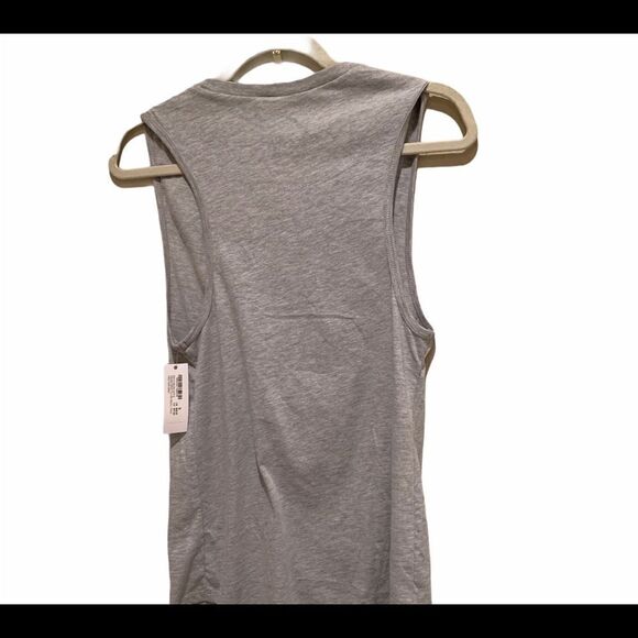 Soulcycle Vegas Print Filled Skull Grey Tank Sz S - Picture 2 of 6